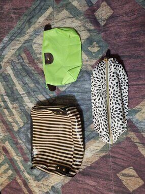 3 Cosmetic Makeup Bags Bundle – Travel Pouch Set